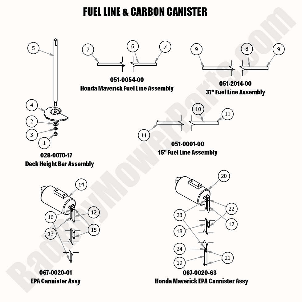 2020 Maverick Fuel Line & Carbon Canister